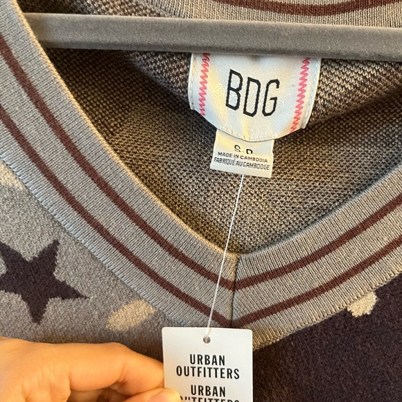 BDG Addison V Neck Ribbed Knit Sweater - Small - Picture 2 of 8